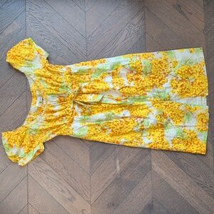 Diane Von Furstenberg Cotton Sundress | Yellow DVF Dress | Size 4